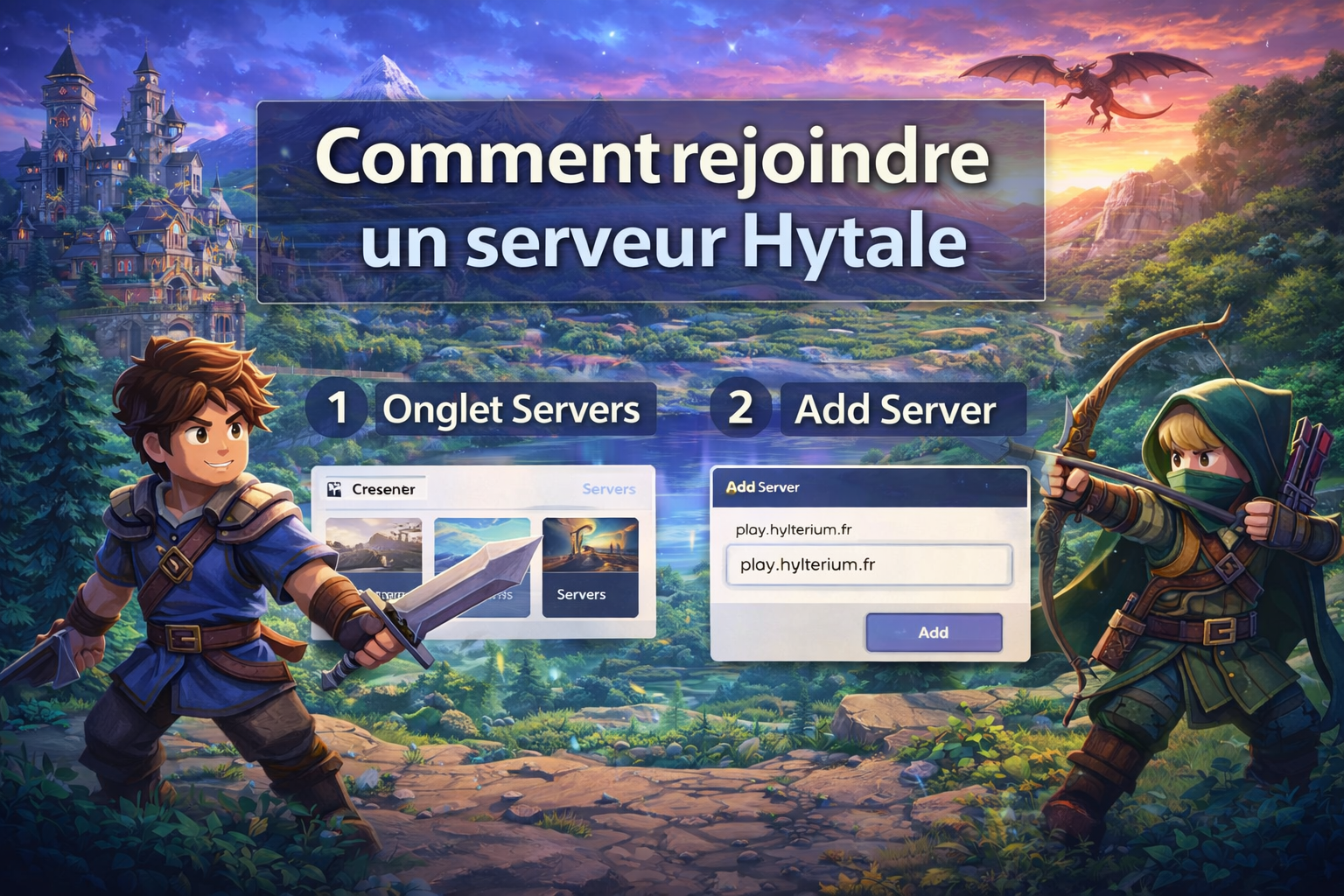 Comment rejoindre un serveur Hytale
